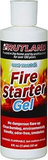 One Match Gel Fire Starter, 8 fl. oz.,Brown