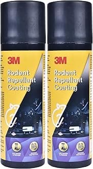 3M Rodent Repellent Coating Spray, Prevents Rat Bites in Engine Parts and Wires, Highly Effective, Leak-Free, Easy-to-Spray, Bitter Taste, No Kill-only Repels (80g Each, Pack of 2)