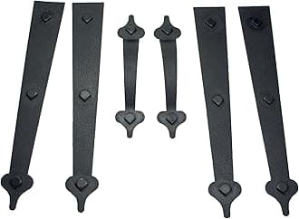 Garage Doors Decorative 240 Hinge & Magnetic Decorative Garage Door Accents, Black