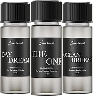 Hotel Diffuser Oil Discovery Kit | Inspired By 1 Hotel® Ritz-Carlton® & Luxury Scents Aromatherapy Oils With Notes Of Cardamom, Tuscan Leather, And Sandalwood (20Ml, Top 3 Scents)