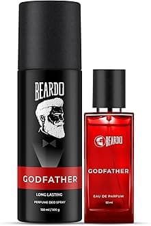 Beardo Godfather Perfume for Men, 50 ml + Body Spray 150 ml | EAU DE PARFUM | Premium, Strong & Long Lasting Fragrance | Aromatic Woody Spicy | Gift for Men | Gift For Husband and Boyfriend
