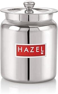 HAZEL 800 ML Stainless Steel Oil and Ghee Container for Kitchen I Multipurpose Oil Container, Silver