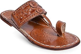 Countless StepsKolhapuri chappal for men| kolhapuri slippers for men| kolapuri chapal men| leather slippers for men| leather chappal for men-E-PARENT A13