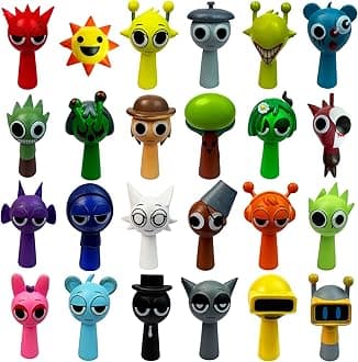 Action Figures Mystery Box,Mystery Box,Office Room Figurine Decor for Adults (Colorful-24Pcs)