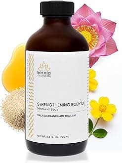 KERALA ayurveda Balaswagandhadi Tailam 200ml | Improved Muscle Strength| Relieves Weakness & Tiredness After Illness | Herbal Massage Oil | With Bala, Aswagandha, Laksha, and Sesame Oil