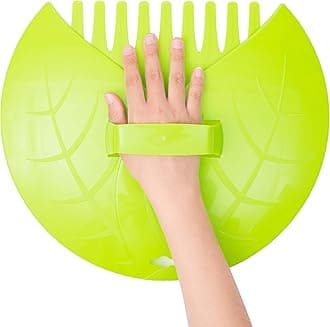 Pair of Leaf Scoops, Hand Rakes for Lawn and Garden Cleanup