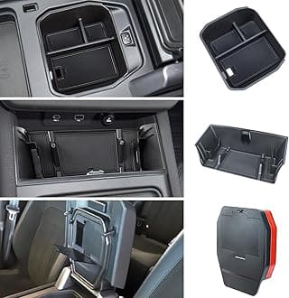 Center Console Organizer Compatible with 2020-2024 Land Rover Defender Armrest Storage Box and Armrest Hidden Tray Middle Console Organizer Interior Accessories-ONLY for Refrigerator