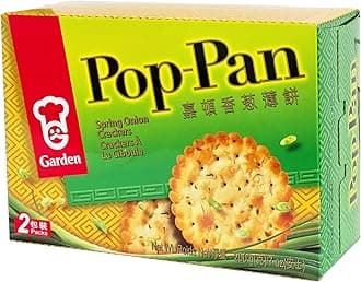 GARDEN Pop-Pan Spring Onion Crackers 200g (1 Pack)