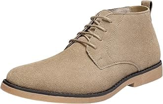 Men's Chukka Natural Suede Leather Chukka Desert Oxford Ankle Boots Size 13 M US