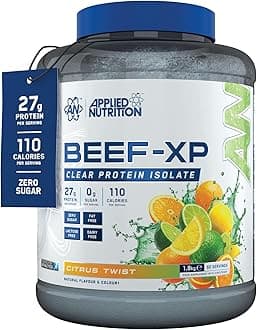 Beef XP - Clear Hydrolysed Protein Isolate, Fruit Juice Style, Dairy Free Beef Protein Powder, Lactose Free, Zero Sugar, Low Fat (1.8 Kg, Citrus Twist)