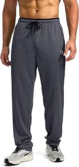 G Gradual Men's Sweatpants Mesh Lightweight with Zip Pockets Breathable Quick Dry Athletic Pants for Workout Running
