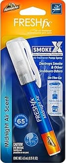 Armor All Fresh FX Smoke X Car Odor Eliminator Spray Pump , On-The-Go Car Air Freshener Spray, Midnight Air Scent, 0.15 Oz
