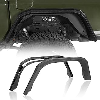 Gladiator Flat Rear Fender Flares for Jeep Gladiator JT 2020-2026, Offroad Back Mud Guards Steel - 2PCS