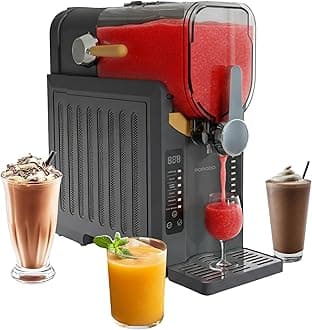 Porodo Slushie Machine for Home with 2.6L Capacity, Timer Function, No Ice Needed, Rapid Chill Technology, Auto Cleaning Function, 6 Preset Programs, Frozen Margaritas, Frappés, Milkshakes, Ice Creams