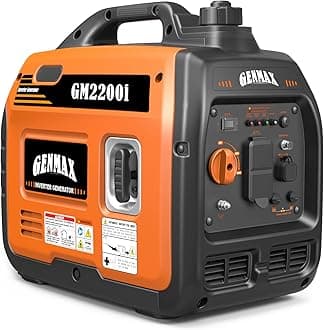 Portable Generator,2200W Ultra-Quiet Gas Engine, EPA Compliant, Eco-Mode Feature, Ultra Lightweight for Backup Home Use & Camping (GM2200i)