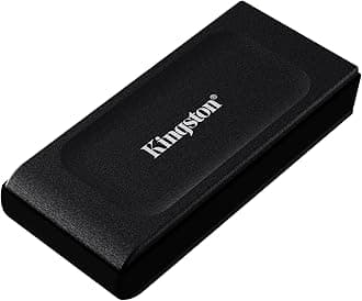 Kingston XS1000 1TB External SSD USB 3.2 Gen 2 Portable Solid State Drive Black - SXS1000/1000G