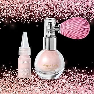 Champagne Body Glitter Spray, Hair Glitter Spray, Body Shimmer Powder, Face Glitter Highlighter, Glitter Shimmer Makeup for Women, Rave Accessories for Party Festival Christmas