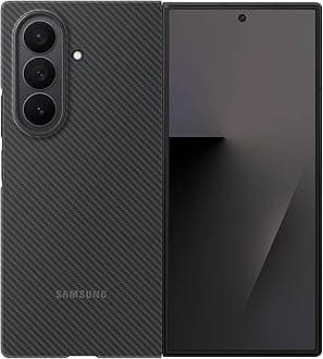 Samsung Galaxy Z Fold7 Official Carbon Shield Phone Case, Sleek, Tough, Durable, Ultraslim, Screen Protector, US Version, Black