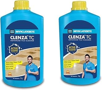 Clenza™ TC Advanced Tile Cleaner (1 Litre, Pack of 2)-Ready to Use, Multipurpose Cleaner for Vitrified and Ceramic Tiles-Tough Stain Remover Tile Cleaning Liquid for Bathroom, Kitchen-Daily Use