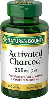 Activated Charcoal, 260 mg, 100 Capsules