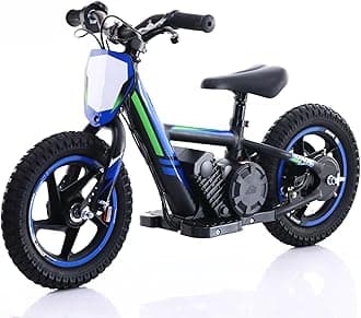 Electric Dirt Bike for Kids 3-6, 170W Racing Experience Lightweight Motorcycle, New Aluminum Frame with 2 Power Modes, 24V Detachable Battery, 12 Inch Knobby Tires