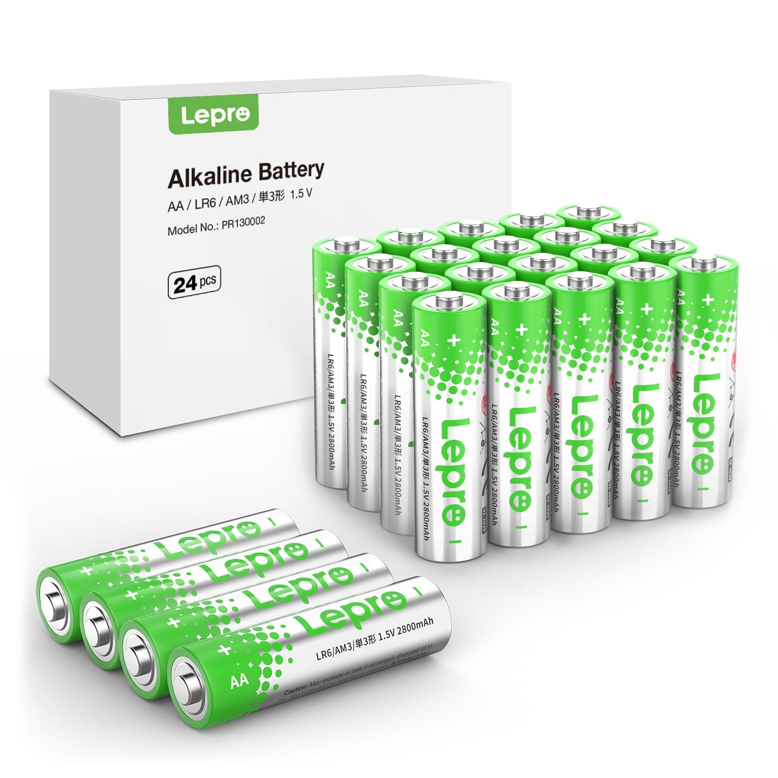 Lepro AA Alkaline Batteries 24 Pack