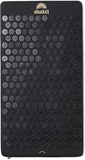 ShaktiMat Premium Acupressure Mat, Level 3 in Shakti Black, Massage Muscles, Aid Sleep & Unlock Inner Tension | Similar to Acupuncture, No Needles Required | Organic Cotton Certified