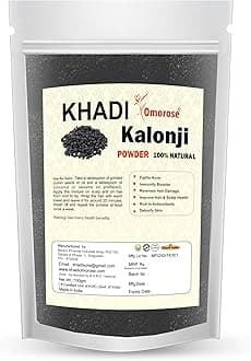 Khadi Omorose Kalonji powder(Black Seed) 100 grams