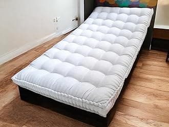 Quilt Cotton Khadhi Bed Mattress, 72x30x5 Inches, Quilted Foldable Floor Single Bed (Canvas Off White Box Floor Mattress)