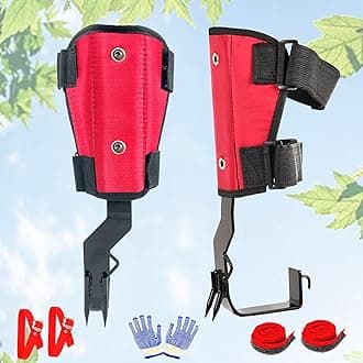Tree Climbing Spikes Set, 2 Gears and Widening Pedal, Upgraded Tree Climbing ...