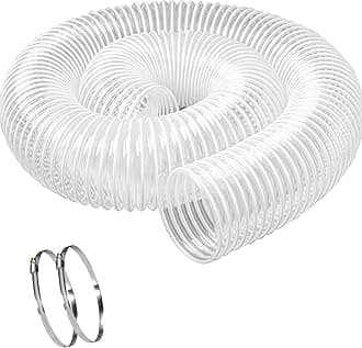 Heavy PVC Dust Collection Hose 5" x 10', Puncture Resistant PVC Dust Collecti...
