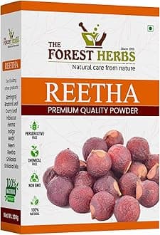Forest Herbs 100% Natural Organic Reetha Powder For Hair Growth - 100 Grams