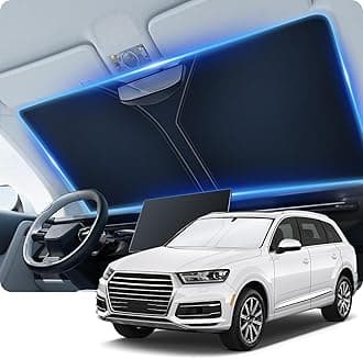 SINGARO 300T Universal Car Windshield Sun Shade, Foldable Reflective for Windshield & Window Shades with Overlapping Design, Car Interior Accessories (55" L x 26.7" W)