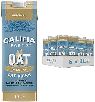 Unsweetened Oat Drink with Calcium & Vitamin D - Dairy Free, Lactose Free, Vegan (6 x 1L)