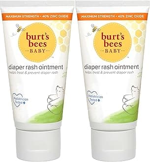 Baby Diaper Rash Ointment, 100% Natural Skin Care, 3 Ounce (2 Pack)