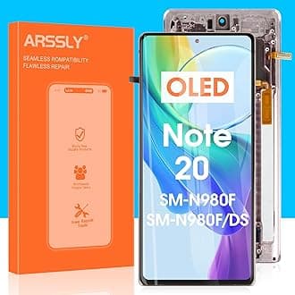 OLED for Samsung Galaxy Note 20 LCD Screen Replacement - LCD for Samsung Galaxy Note20 Digitizer Touch Screen for Galaxy Note20 LCD Display SM-N980F SM-N980F/DS Panel Assembly Bronze with Frame