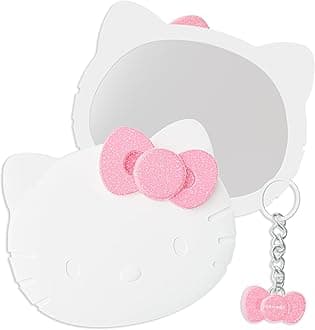wet n wild Hello Kitty Mirror & Pink Bow Keychain Duo, Comfort-Grip Handle, Versatile & Portable Cruelty-Free & Vegan