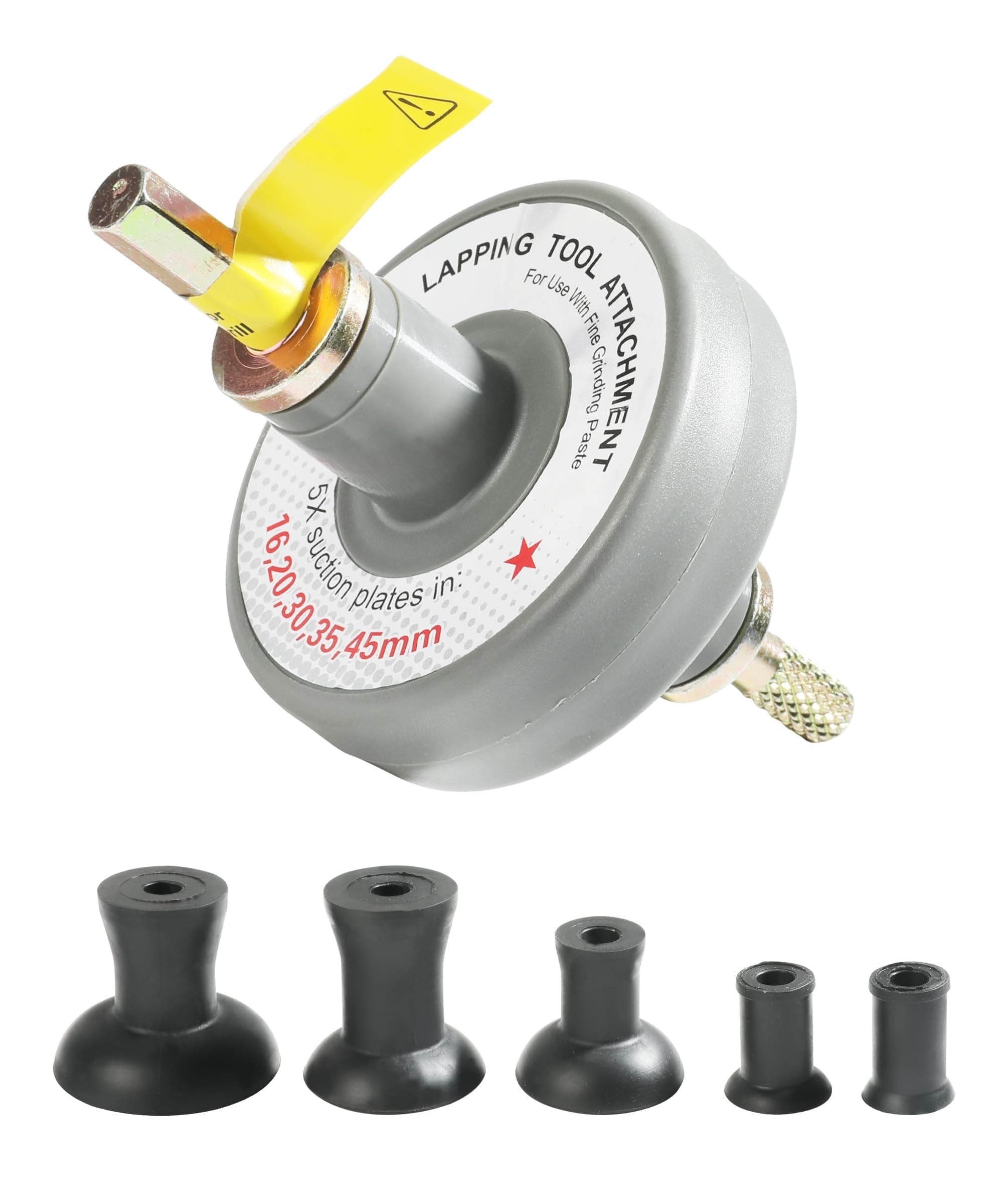 Valve Lapping Tool,Valve Lapping Kit,Car Accessories Valve Grinding Tool Valve Lapping Attachment Tool with 5 Suction Plates,Labor Saving Small Engine Valve Lapper Kit for Automotive