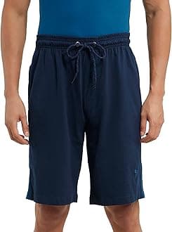 Jockey 9426 Men's Super Combed Cotton Rich Regular Fit Solid Shorts with Side Pockets