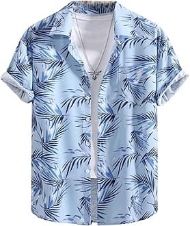 OM SAI LATEST CREATION Men's Casual Cotton Shirt – Button Down Summer Shirt for Men | Lightweight Textured Fabric | Perfect for Daily & Weekend Wear