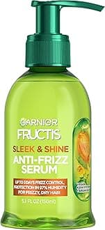 Garnier Fructis Sleek & Shine Anti-Frizz Serum, Frizzy, Dry, Unmanageable Hair, 5.1 fl. oz.