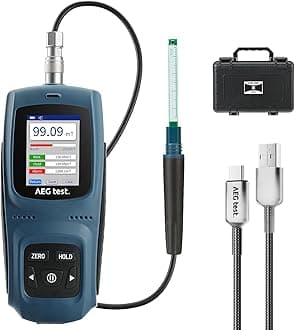 8103 Gauss Meter, Rechargeable Tesla Meter 0-2500mT, Magnetometer with Data Logging and Alarm, Magnetic Field Strength and Pole Tester, ±2% Industrial Accuracy for Quality Control, Labs