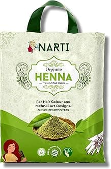 - NARTI Henna Powder For Hair Growth 400G Care Soft|Organic Gi Certified Rajasthani Mehndi Hands And Feet|Colored,Clean Healthy & Bouncy Hairs|Herbal Mehandi (Pack Of 1) Also Known As Kali Mehendi,Green