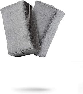 Suede Applicator (2 Pack) - Car Detailing Sponge, Use with Ceramic Spray, Graphene Coatings on Car Paint, Metal, Plastic Trim, Rubber & Glass