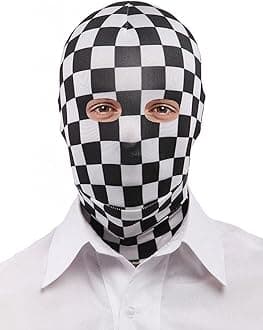 Seeksmile Unisex Spandex Zentai Hood Mask for Halloween Cosplay Costume Hood Open Face Faceless Mask