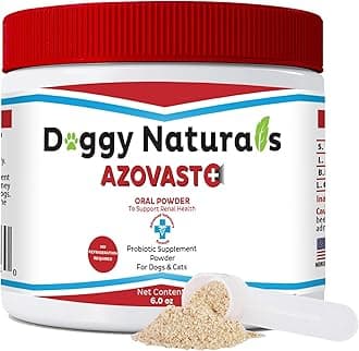 - Azovast Plus Kidney Health Supplement for Dogs & Cats, Oral Powder (6 Oz) - (120 Doses/Jar) NO Refrigeration Required - Help Support Kidney Function & Manage Renal Toxins (Made in U.S.A) (6 Oz)