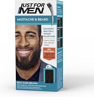 Mustache & Beard #M-47 Rich Dark Brown - 1 Count