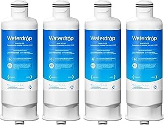 - Waterdrop DA97-17376B Replacement for Samsung® HAF-QIN/EXP, DA97-08006C, RF28R7201SR, RF28R7351SG, WD-F45, Refrigerator Water Filter, 4 Filters