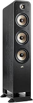 Polk Audio Signature Elite ES60 Tower Speaker - Hi-Res Certified, Dolby Atmos & DTS:X Compatible, 1" Tweeter & Three 6.5" Woofers, Power Port Technology for Effortless Bass, Stunning Black
