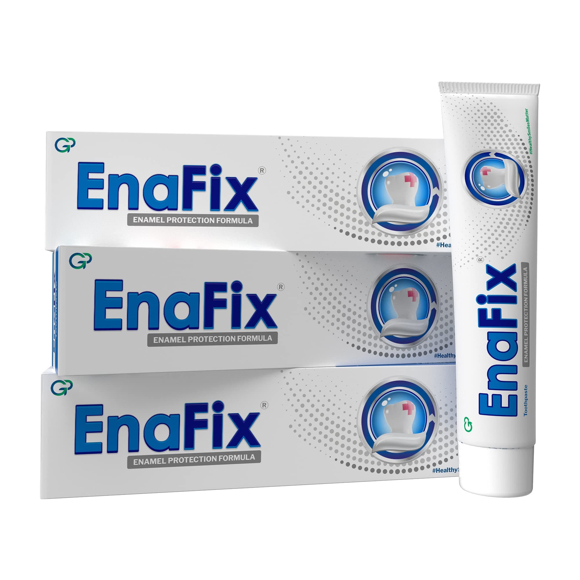 ENAFIX Anti Cavity Toothpaste | Fluoride Free Toothpaste With Calcium And Phosphate For Enamel Remineralisation | Fights Tooth Decay | (Pack Of 3) 70G Each, Enamel Protection